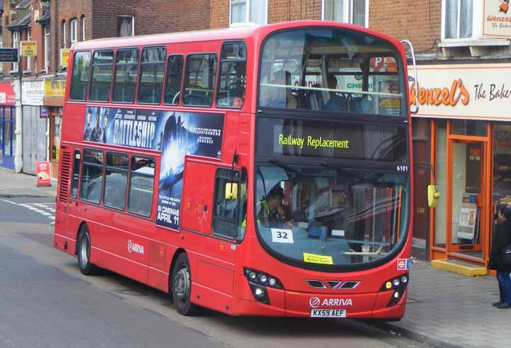 Arriva Shires VDL DB250LF Wright 6101